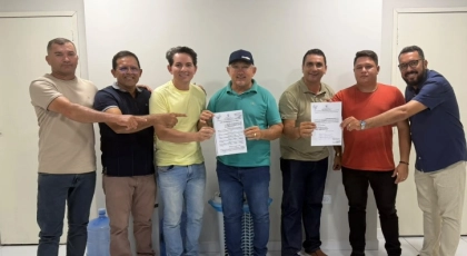 Com o apoio de Ednailton e L&iacute;dio, e contando com o voto do vereador Z&eacute; Filho, Geraldo Regina registra chapa de reelei&ccedil;&atilde;o para a C&acirc;mara de Igaracy